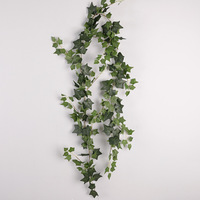 Tanaman Hias Artificial Real Touch 2M Green Ivy Vine untuk Dekorasi Rumah, Hiasan Dinding Dalam Ruangan, Dekorasi Pernikahan, Grosir
