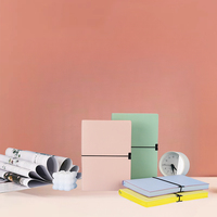 Cahier de bureau Journal flexible avec logo personnalisé papier PVC personnalisable de haute qualité tailles B5 A5 A6 d'affaires bande élastique en cuir artificiel
