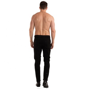 Dropship Jeans da uomo Slim Fit da lavoro abbigliamento formale senza strappi Jeans in Denim di base pantaloni da uomo alla moda <span class=keywords><strong>Jens</strong></span> pantalone per uomo - Product Image 5