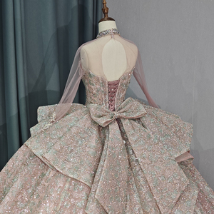 ชุดเดรสปาร์ตี้ราตรีหางยาวประดับพลอยเทียมสำหรับผู้หญิงจาก1206 Jancember - Product Image 6