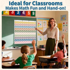 Tabla de Cien Bolsillos, 100 Bolsillos, Herramienta de Aprendizaje de Matemáticas de Plástico para Niños, Uso en el Aula y en Casa - Product Image 4