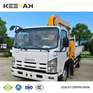 Camión Grúa Keeyak ISUZU 2024 NUEVO NPR de 3 Toneladas, Camión Pequeño 4x2 con Grúa Montada, Camiones de Carga con Plataforma Abatible a Buen Precio - Product Image 3