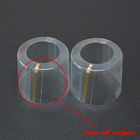 Capsule thermorétractable transparente en PVC pour bouteille de vin, design professionnel, 30 mm, 31,5 mm, avec bande de déchirement