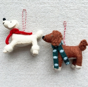 Feutre de mouton fait à la main fini Cocker Spaniel caniche pendentif pendentif porte-clés sac suspendu chien mignon - Product Image 1