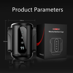 Monster Charging Digital anzeige Zweihand-Teleskop vibration Männlicher Mastur bator mit Flugzeug becher - Product Image 4