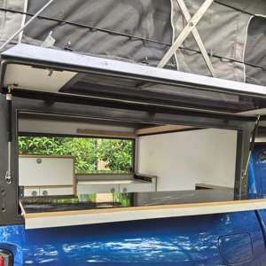 Personalizado para <span class=keywords><strong>Toyota</strong></span> <span class=keywords><strong>Hilux</strong></span> Camper Shells Plastic Pop-Up Short Bed Slide Truck Campers Hecho en China Fibra de vidrio 4x4 Capacidad para 4 personas - Product Image 5