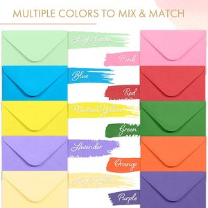 Custom Recyclable <strong>Mini</strong> Paper <strong>Envelope</strong> Assorted Colors Gift Card <strong>Envelopes</strong> Bulk Tiny <strong>Envelope</strong> Pockets Made of Kraft Cardboard - Product Image 4