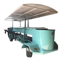 Chariot à bière mobile, fabrication de vélos, chariot à bière alimentaire, chariot à bière à quatre roues, quadricycle à bière pour les visites touristiques