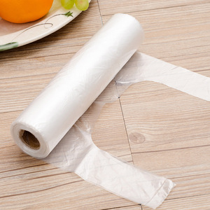 Custom Size Logo Supermarket Bakery Restaurant Fruit Vegetable Food <b>Storage</b> <b>Plastic</b> Roll Packaging Poly Bag - Product Image 6