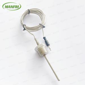 RTD Sensor suhu 3 kabel-100 hingga 600C PT100 PT1000 dengan SUS304 SUS316 Probe aluminium tembaga plastik - Product Image 4