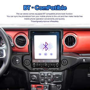 Radio de coche Android para Jeep Wrangler 2018-2021 pantalla Vertical navegación GPS pantalla LCD reproductor Multimedia ESTÉREO - Product Image 6