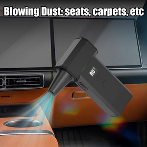 Soplador de Polvo de Mano con Ventilador Turbo de Alta Velocidad con USB, Velocidad del Viento Ajustable para Polvo de <span class=keywords><strong>Coche</strong></span>, Carbón, Hojas, Enfriamiento Rápido - Product Image 2