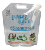 Sac à eau pliable en plastique pochette de bec de rangement portable camping course en plein air bouteille de boisson de cantine pliable