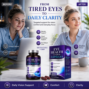 Cápsulas de Vitaminas para la Salud <span class=keywords><strong>Ocular</strong></span> al por Mayor, Antioxidantes, Astaxantina y Luteína, Suplemento Nutricional <span class=keywords><strong>Ocular</strong></span> Diario para Usuarios de Pantallas - Product Image 3