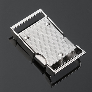 Hebillas de cierre automático de aleación de zinc plateadas y negras para cinturones, bolsos, mochilas, correas, herrajes DZQ075-25 - Product Image 2