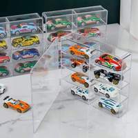 Vitrine murale pour modèle de voiture miniature à l'échelle 1/43 en acrylique transparent de 2 mm d'épaisseur, YAGELI YGL-1124