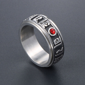 แหวนหมุนได้หกพยางค์ทำจากไทเทเนียมสตีลสำหรับนิ้วชี้ รุ่น SA708 - Product Image 4