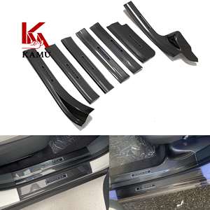 Decoración de coche ABS fibra de carbono puerta alféizar placa puerta umbral desgaste cubierta protectora para Arcfox KaolaS - Product Image 2