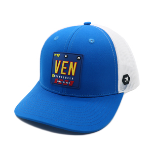 โรงงานผลิตหมวกแก๊ปแบบ OEM ODM 6 แผง ทรง Trucker แบบกำหนดเอง สไตล์ Richardson 112 พร้อมโลโก้ป้ายยาง โพลีเอสเตอร์ตาข่าย หมวกกีฬาสองสี - Product Image 4