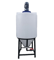 Agitateur de réservoir de mélange en plastique PE de qualité alimentaire de haute qualité-Mélangeur de jus pour un traitement chimique efficace avec composant de noyau de moteur