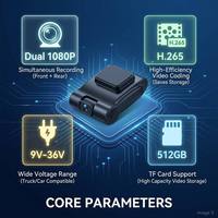 Cámara Frontal para Auto 1080P AHD de Doble Lente 4G, MDVR con ADAS y DMS Integrados, Alerta de Fatiga al Conducir, GPS, Posicionamiento Beidou, Intercomunicador
