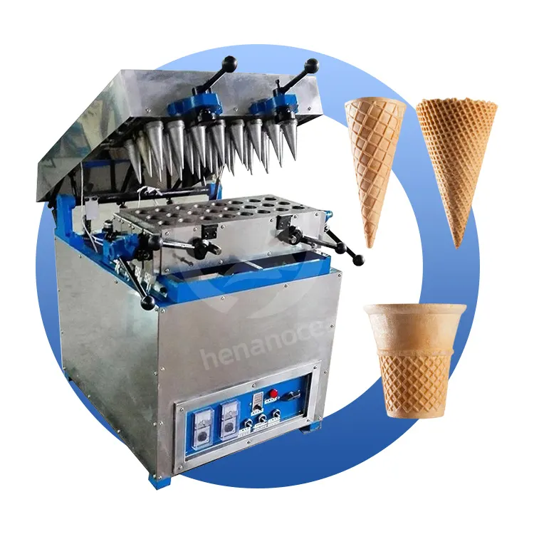 Cône de crème glacée OCEAN petit un biscuit gaufrette faire tasse comestible fabrication Machine ligne semi-automatique