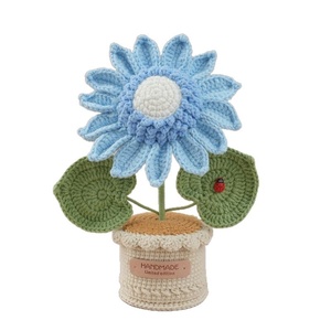 Flor Artificial de Girasol en Maceta de 23 cm, Hecha a Mano, para Decoración de Escritorio, Regalo para el Día <span class=keywords><strong>del</strong></span> Maestro - Product Image 5