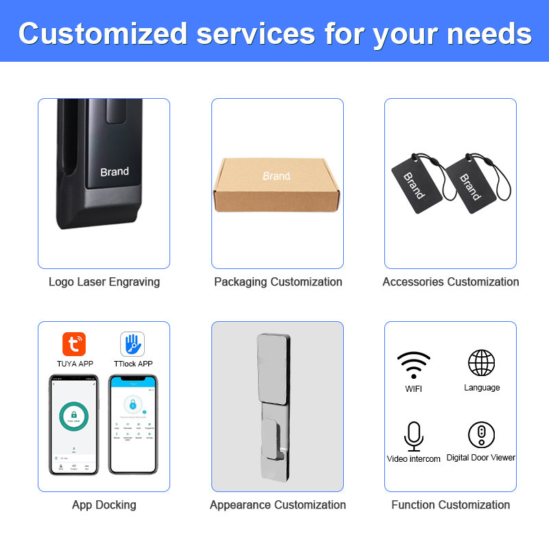 Tuya WiFi Smart Security Camera Lock 3D Face & Fingerprint Recognition Video Surveillance for Wood Doors Made of Aluminum · image 7