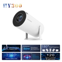 Vidéoprojecteur HY300 HY300 PRO Android 11 Dual Wifi 4K 1080P 720P Full HD, Projecteur de Cinéma Maison Intelligent Portable et Mini
