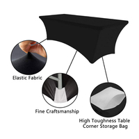 28 couleurs Polyester beauté lit couverture Spandex Stretch nappe cils pour Salon mariage fête