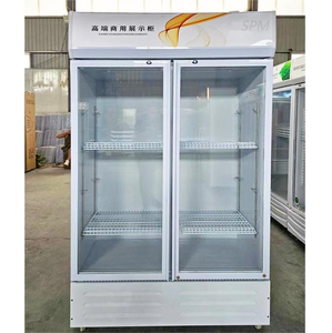 スーパーマーケットの商業冷凍庫ガラスドアのスイングガラスドア冷蔵庫直立飲料ディスプレイチラー - Product Image 2