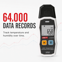 UNI-T UT330TH Perekam Data Suhu dan Kelembapan Industri Termometer Digital Higrometer USB Resolusi 0.1C untuk Makanan Berkualitas Tinggi