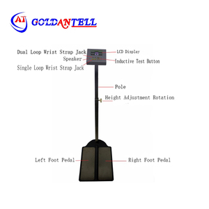 300mA <span class=keywords><strong>ESD</strong></span> bilek kayışı ve ayakkabı Test cihazı insan vücut Anti-statik Test ekipmanı <span class=keywords><strong>Tester</strong></span> 4.3 inç LCD ekran laboratuvar için veya fabrika - Product Image 2