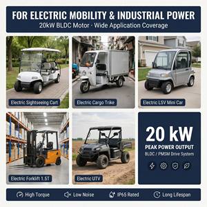 Motor BLDC de 20kW, 96V 120V, 160Nm para Vehículo Eléctrico de Carga, Vehículo de Reparto Eléctrico, Logística de Última Milla, Sistema de Propulsión - Product Image 6