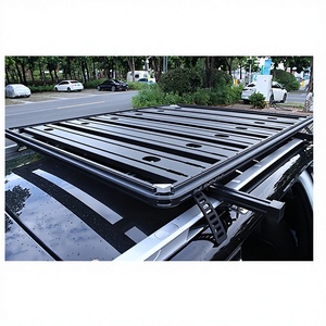 <span class=keywords><strong>Porte</strong></span>-bagages de toit en aluminium pour SUV <span class=keywords><strong>4x4</strong></span> tout-terrain, capacité de 100 kg+, pour planches de surf et vélos - Product Image 1