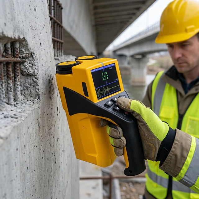 Low MOQ High Accuracy 16h Long Battery Life Portable Rebar Detector for Site Investigation and NDT Testing Services