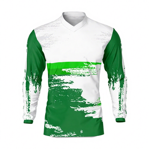 Camiseta de manga larga para hombre de alta calidad MX Cross Country Race Fit Motocross Jersey precio a granel ropa deportiva transpirable - Product Image 1
