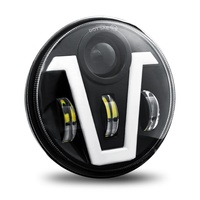 Phare LED de 5,75 pouces pour moto, phare LED rond H4 de 5,75'' pour accessoires de voiture, 9-80V