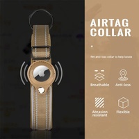 Collier Réfléchissant en Nylon Réglable pour Chien avec Support AirTag, Rembourré et Doux, Étui GPS pour Airtag – Vente Chaude en Gros