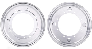 Điện di đen trắng kẽm 9 inch lười biếng <span class=keywords><strong>Susan</strong></span> vòng 360 độ xoay bàn xoay cơ sở mang Tấm xoay - Product Image 4