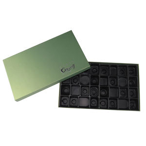 Boîte d'emballage verte holographique personnalisée de luxe rigide pour les champignons laitiers et les barres de chocolat - Product Image 4