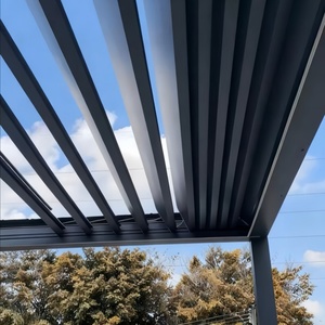 Pergola bioclimatique en aluminium de haute qualité, sur mesure, moderne, luxueuse, motorisée, pour jardin extérieur, toit de gazebo, écologique - Product Image 3