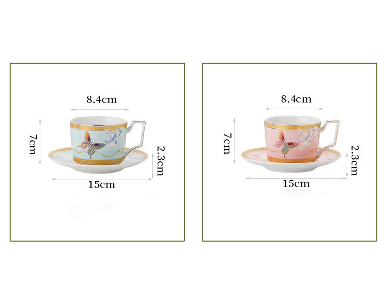 double cup and saucer