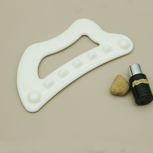 Tablero de cerámica Gua Sha con logotipo personalizado, terapia anticelulítica, herramienta de masaje para raspar para relajar los músculos del cuerpo - Product Image 4