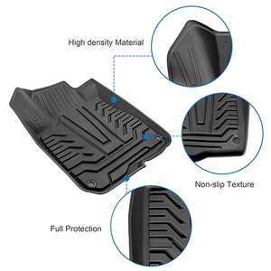 Tapetes para Auto Compatibles con <span class=keywords><strong>CRV</strong></span> 2017-2022, Ajuste Personalizado, TPE Negro, Protección Impermeable para Todo Clima, Revestimientos para el Piso - Product Image 5