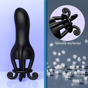 Brinquedos Sexuais Masculinos Vibrador Peniano, Masturbador Masculino Treinador Peniano para Homens com 10 Vibrações para Estimulação do Glande - Product Image 5