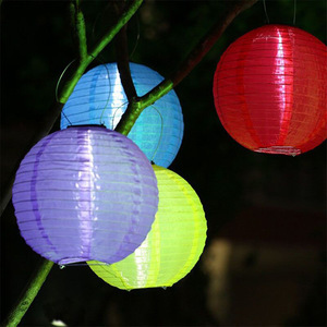 Le jardin solaire allume la lampe décorative de vacances de lanterne chinoise extérieure de <span class=keywords><strong>papier</strong></span> - Product Image 6
