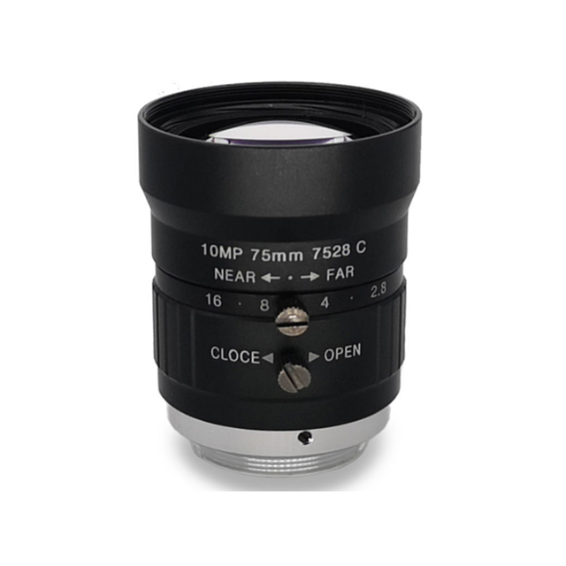 10 Megapixel C Mount Machine Vision Manual Focus Iris Aperture F2.8 75mm Manual Iris Lens