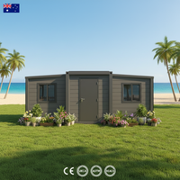 Villa conteneur extensible écologique aux normes australiennes 20ft/40ft, maison mobile avec salle de bain intégrée, design moderne, montage rapide