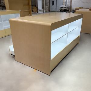 Mostrador de Exhibición para Reparación de Teléfonos Móviles con Diseño Ecológico Moderno, Vitrina de Madera para Exhibición de Celulares - Product Image 1